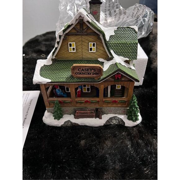 Enchanted Forest Musical Casey's Country Inn Christmas Village Building New - Picture 3 of 13
